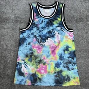 BP. Tank Top Men's Small Multicolor Jersey Sleeveless‎ Watercolor Tie Dye